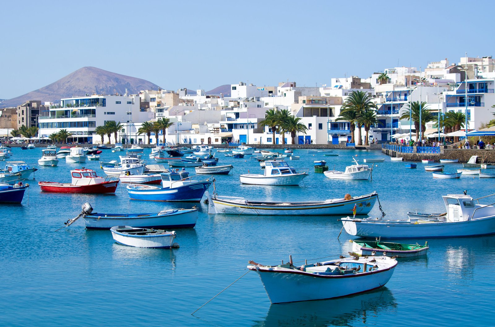 Puerto bonito para viaje en grupo a las Islas canarias